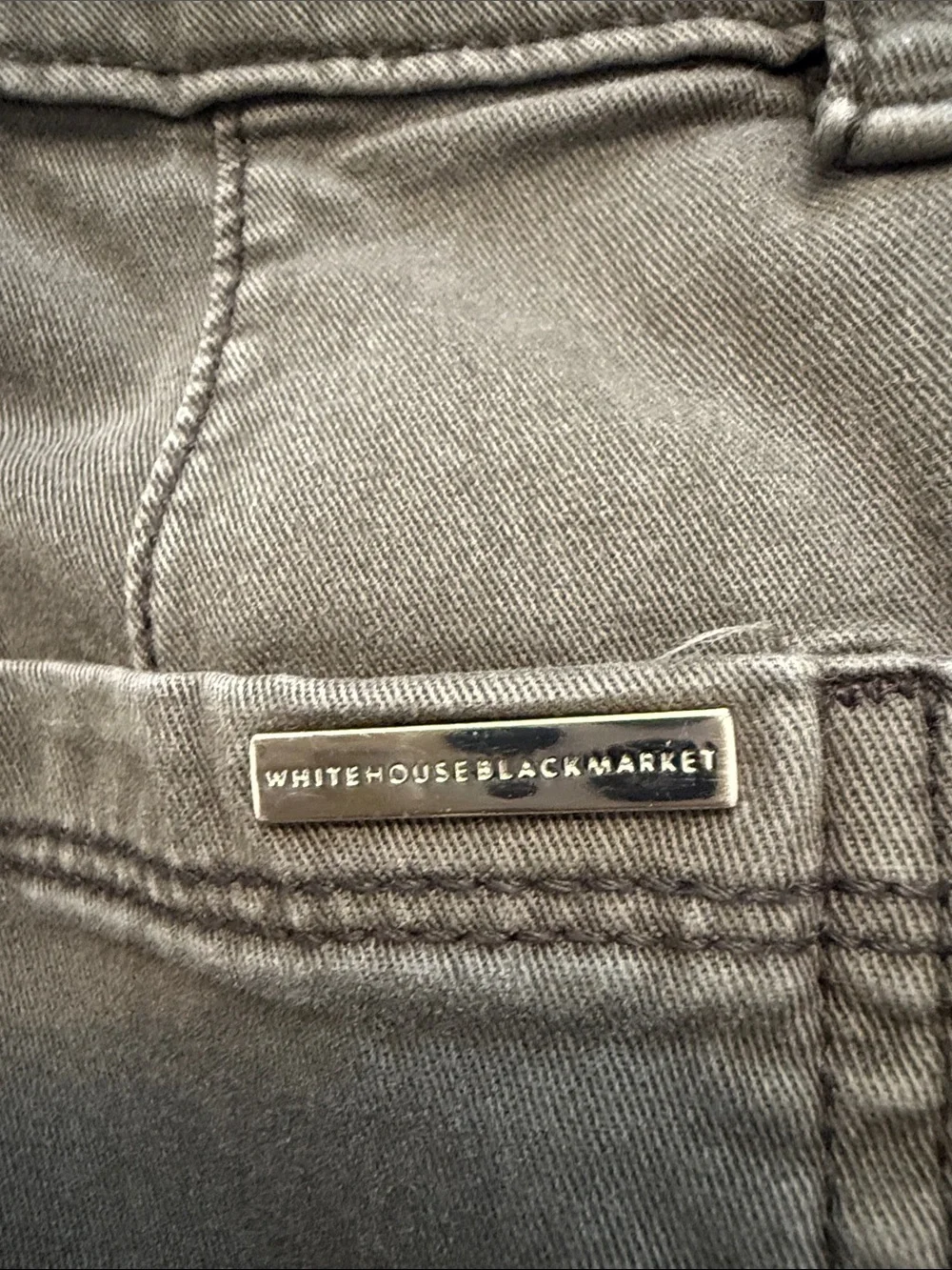 White House Black Market Olive Utility Cargo Shorts with Zip Pockets and D-Ring - Picture 6 of 6